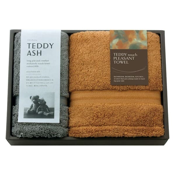 Rakuten - TEDDY ASH〈テディアッシュ〉 もふもふタッチ フェイス1P・ハンドタオル1P 80015