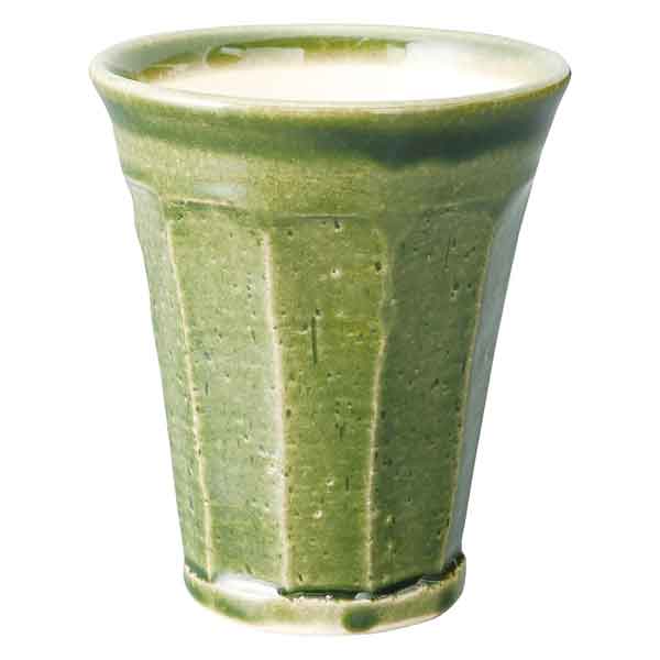 China - 信楽焼 泡うまカップ（グリーン）Awauma-n9