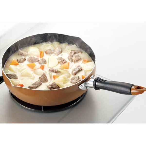いっつここの来栖けい 深型両口フライパン28cm KKCH-403S　603005｜アングル2