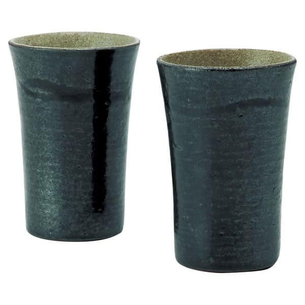 信楽焼 Sumi-iro カップペア Sum-1