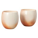 信楽焼 Scarlet 緋色 ぽってりカップペア Sk-3p