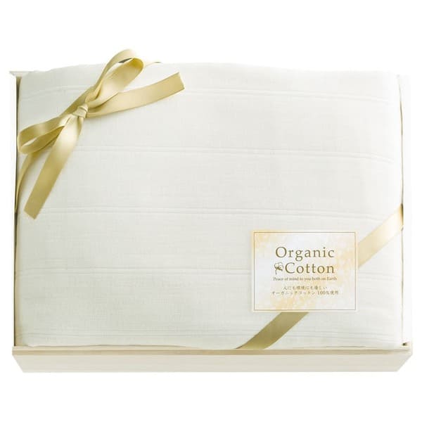 Cotton Blankets - オーガニックコットン五重ガーゼ毛布（国産木箱入）