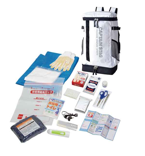 　　☆☆☆ 商品詳細 ☆☆☆ ●商品サイズ／500×280×150(リュック) ●箱サイズ／540×345×150mm ●素材／リュック(ポリエステル) ●重量／2900g ●セット内容／リュック・コンパクトFMラジオ・ハンディライト・シュ...