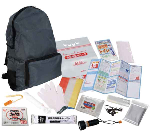 非常持出しリュックセット15点 HR25-15