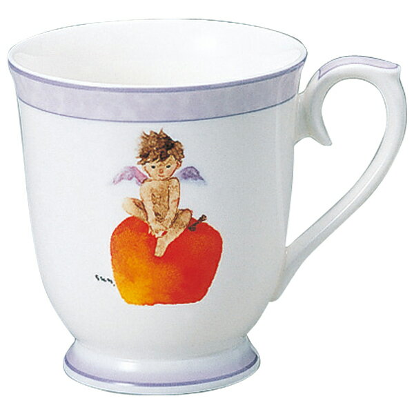 【NARUMI】 【ナルミ】 ボーンチャイナ いわさきちひろ マグ りんごと天使 50434-2635