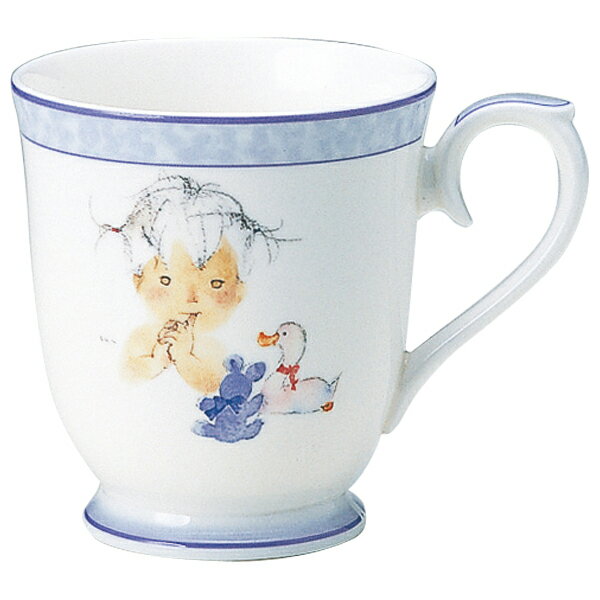 【NARUMI】 【ナルミ】 ボーンチャイナ いわさきちひろ マグ アヒルとクマとあかちゃん 50675-2635