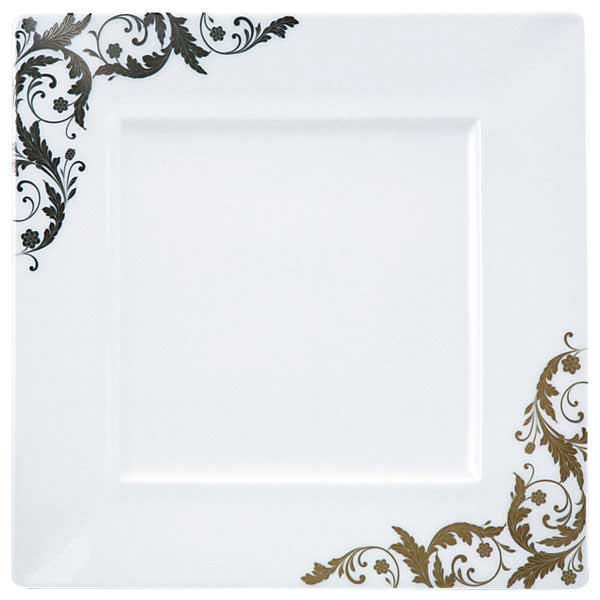 【NARUMI】【ナルミ】 ボーンチャイナ 27cmスクエアリムプレート 50932-5353