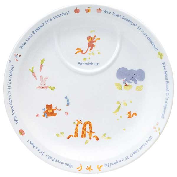 【NARUMI】 【ナルミ】 子供食器 みんなでたべよっ！ 22cmプレート 40433-1012