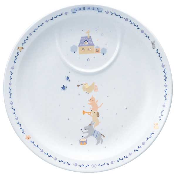 【NARUMI】 【ナルミ】 子供食器 ブレーメン 22cmプレート 7980-1012