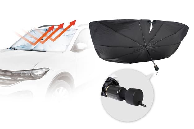 Rakuten - ハック 傷防止シリコンキャップ付き傘型サンシェード 普通車／ミニバンタイプ 5235