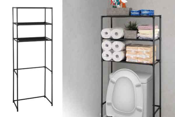 ハック 3段収納トイレラック 4464