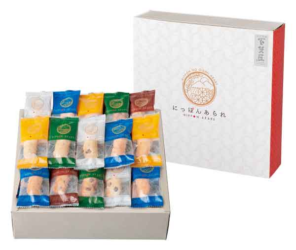　　☆☆☆ 商品詳細 ☆☆☆ ●セット内容／4種類の味付け米菓（黒豆しょうゆ味・黒豆サラダ味・海老味・梅味）120g ●賞味期限／製造後150日 ●箱サイズ／240×240×65mm ●アレルゲン／小麦・えび・大豆