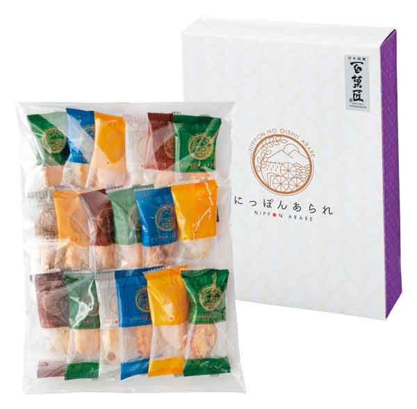 　　☆☆☆ 商品詳細 ☆☆☆ ●セット内容／4種類の味付け米菓（黒豆しょうゆ味・黒豆サラダ味・海老味・梅味）80g ●賞味期限／製造後150日 ●箱サイズ／250×185×55mm ●アレルゲン／小麦・えび・大豆