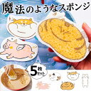 スポンジ6個セット セルロース スポンジ キッチンスポンジ 長持ち キッチンスポンジ セルロース 油汚れ 水垢 掃除 シンク スポンジ 家事 何度でも使える エコ 衛生的 エコフレンドリー 天然素材 速乾性