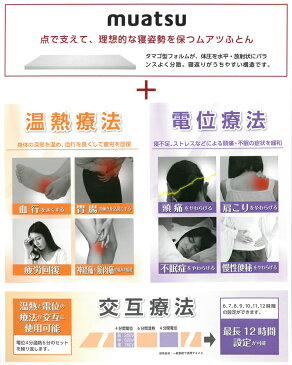 2500円抗菌防臭加工無料 ポイント10倍 専用カバー付き 敷布団 昭和西川 ムアツふとん インナーバランス シングル 家庭用医療機器 シングル 日本製 腰痛 肩こり 防臭 抗菌 ムアツ布団 のべタイプ 温熱 電位 治療器 ポリジン 体圧分散