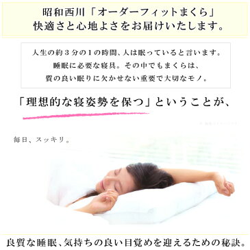 枕 肩こり【やわらかめ・つぶわた】 いびき 洗える まくら　高さ調整 調節 43×63 安眠 おすすめ オーダーフィット 昭和 西川 いびき防止 首こり 人気 ストレートネック 頸椎 横向き 仰向き 2way オーダー枕 カスタマイズ 送料無料