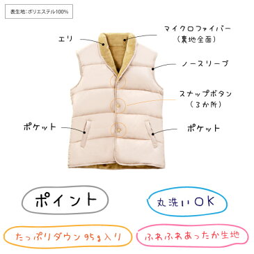 抗菌防臭加工無料 羽毛 肩当て ロング ベスト ダウン 洗える フリーサイズ 肩あて パジャマ 首肩の冷えに 首元 肩まわり 背中 冬用 就寝用 ウォッシャブル 寝る とき 寒い 男女兼用 冷えない マイクロファイバー ポケット付き ポッケ 腰 背中