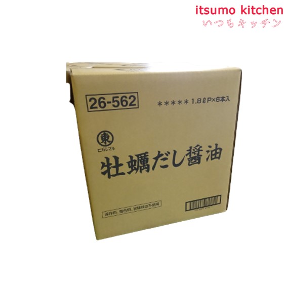 【送料無料】牡蠣だし醤油 1.8LHD 1.8Lx6本 ヒガシマル醤油