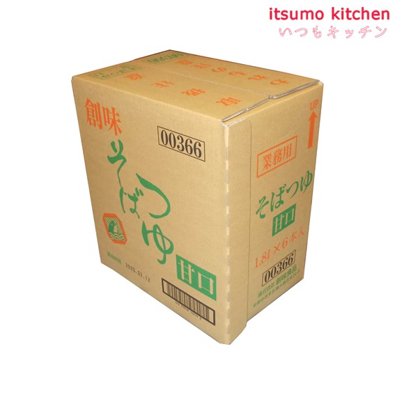 itsumo kitchenの[ランキング入賞！] 【送料無料】そばつゆ甘口 1.8Lx6本 創味食品｜アングル2