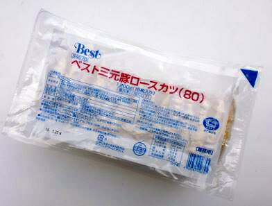 ＜冷凍＞ 24796 三元豚ロースカツ80P 1.2kg(15枚入) 日東ベスト 2