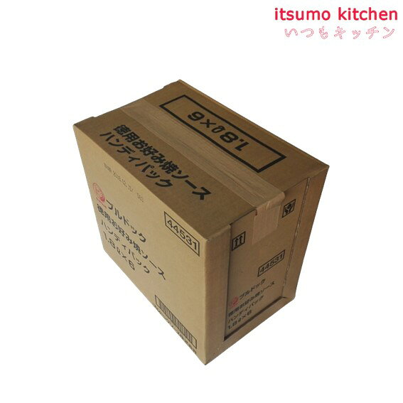 【送料無料】ブルドック徳用お好み焼ソース ハンディパック 1.8Lx6本 ブルドックソ...