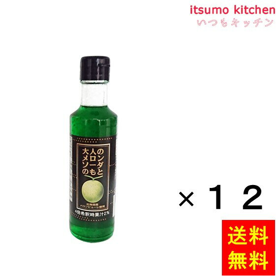 楽天itsumo kitchen【送料無料】大人のメロンソーダのもと 200mlx12本 中村商店