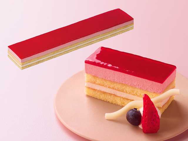 Rakuten - ＜冷凍＞ 27699 フリーカットケーキ 福岡県産あまおうのムース 450g 味の素冷凍食品