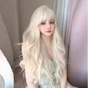 ウィッグ ロリータ風 ホワイトゴールド ロング 日常可 lolita バービー 原宿風 かつら 前髪つけ毛 レディース コスプレ用 コスプレウィッグ ハロウィン...