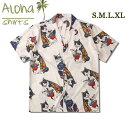 アロハシャツ メンズ レディース シャツ 男女兼用 猫柄 総柄 夏物 ウェア 半袖シャツ 開襟シャツ カジュアル ハワイアン夏服 沖縄 リゾート 海 ビーチ プ...