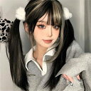フルウィッグ かつら 女性 長髪 ストレート メッシュ ブラック ゴールド ロング丈 ロングウィッグ ロングヘア 前髪あり 自然 可愛い キュート wig コスプレ パーティー 耐熱ウィッグ 小顔効果抜群 コスチューム 文化祭 学園祭 イベント 韓国風 変装 女装
