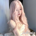 ウィッグ ピンク レディース フルウィッグ ロング 巻き髪 可愛い かわいい 大人用 コスプレ ロリータ ゴスロリ コスチューム 原宿風 仮装 超自然 かつら wig Lolita 小顔 文化祭 イベント 学園祭 ハロウィン 自然