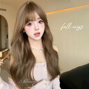 ウィッグ ブラウン レディース フルウィッグ ロング 巻き髪 ぱっつん前髪 前髪あり 可愛い かわいい 大人用 コスプレ ロリータ ゴスロリ コスチューム 原宿...