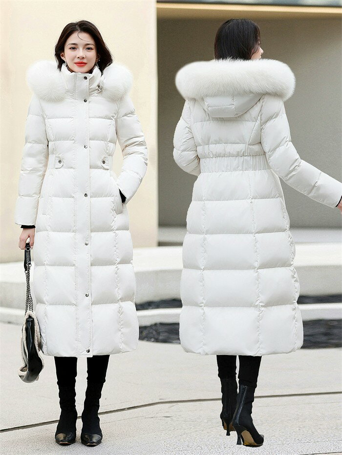 楽天市場】ロングダウンコート レディース（カラーホワイト）の通販