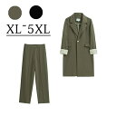 パンツスーツ レディース 韓国 かっこいい ビジネス セットアップ 大きいサイズ 春秋コート 面接 リクルートスーツ ジャケット パンツ 長袖 卒業式 入学式 ...
