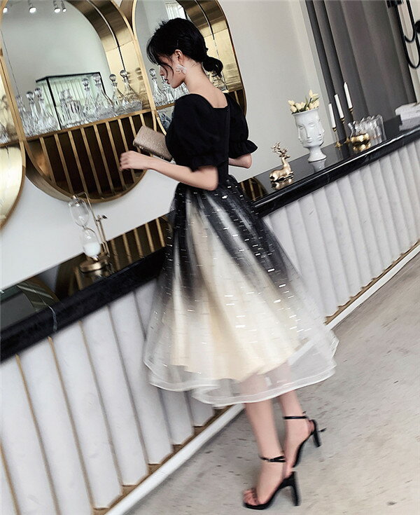 ロング ドレス パフスリーブ パーティードレス 演奏会 ピアノ 二次会 結婚式 発表会ドレス 母の日 ワンピース フォーマル ブライズメイド 大きいサイズ 20代 30代 コンサートフォーマル 大きいサイズ