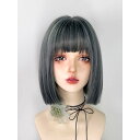 ウィッグ ショート フルウィッグ 短髪 グレー ショート ストレート ボブ ロングウィッグ ぱっつん前髪 前髪あり ハロウィン 原宿風 かつら コスプレ 可愛い コスチューム 仮装 大人用 普段使い 文化祭 イベント 学園祭 演劇 舞台 学芸会 dp075jcjcl9