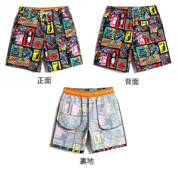水着 メンズ サーフパンツ 速乾仕様 ショートパンツ 短パン 水陸両用 ビーチパンツ 大きいサイズ 海パン スイムパンツ リゾート 海 プール 行楽 レジャー 旅行 サーフィン S/M/L/LL/3L/4L eh126jc