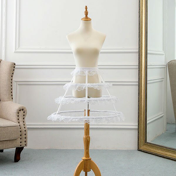 パニエ メイド服 大人ドレス用 lolita コスプレ ロリータ ロリータ ドレス フリーサイズ リボン 文化祭 学園祭 チュール cosplay レース ふん...