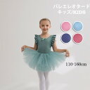 キッズレオタード バレエレオタード 子ども スカート付き チュール 練習着 フリル バレエダンス レオタード 股下スナップ キッズ ジュニア 子供ダンス衣装 d...