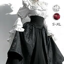 【10%OFF】ロリータ 上下セット レトロ風 リボン 暗黒風 コスチューム ブラウス スカート 長袖 フリル 衣装 洋服 可愛い セクシー 日常 仮装 パーティ イベント ステージ 文化祭 学園祭 春夏秋用 ブラック 黒 ホワイト 白 ワインレッド S M L XL dh035lclczb
