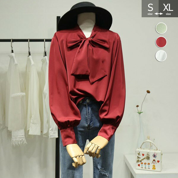 トップス シャツ ブラウス 長袖 通勤 日常 おしゃれ 可愛い リボン 事務服 就活 就職活動 リクルート 面接 会社 仕事着 フォーマル スーツ インナー オフィス dk024m3m3l9