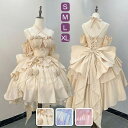 ロリータ ワンピース jsk Lolita 可愛い プリンセスドレス お姫様 ロリータ服 リボン ベージュ 可愛い アイドル衣装 コスチューム コスプレ衣装 文...