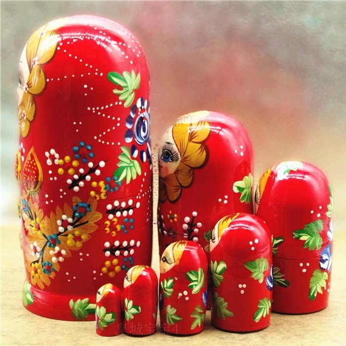 イツモストア -itsumostore-のマトリョーシカ ロシア クリスマス 人形 民芸品 土産物 手作り人形 手描き オブジェ 7個組21cm インテリア 雑貨 洋風 ギフト プレゼント 北欧雑貨 伝統工芸 おもちゃ 飾り 誕生日 キッズ 子供 部屋 ハロウィン かわいい ja032m3m3zb｜アングル3
