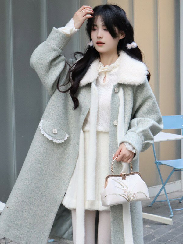 Allegra K フリル水玉 トップス ヴィンテージ シャツ パフスリーブ レディース ホワイト XL