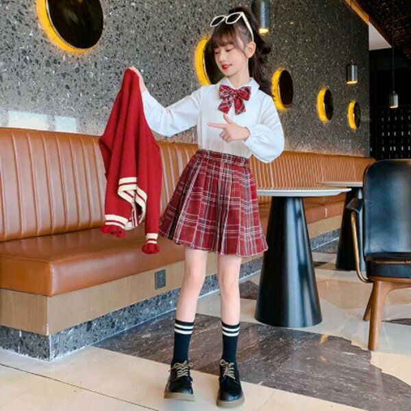 制服スカート スクールスカート プリーツスカート 女子高生 レディース プリーツスカート ロング丈 60cm 80cm プリーツ Aライン ハイウエスト 美脚 上品 可愛い 通学 学院風 JK 正統派 女子制服 春夏 秋 高校生 学生 おしゃれ