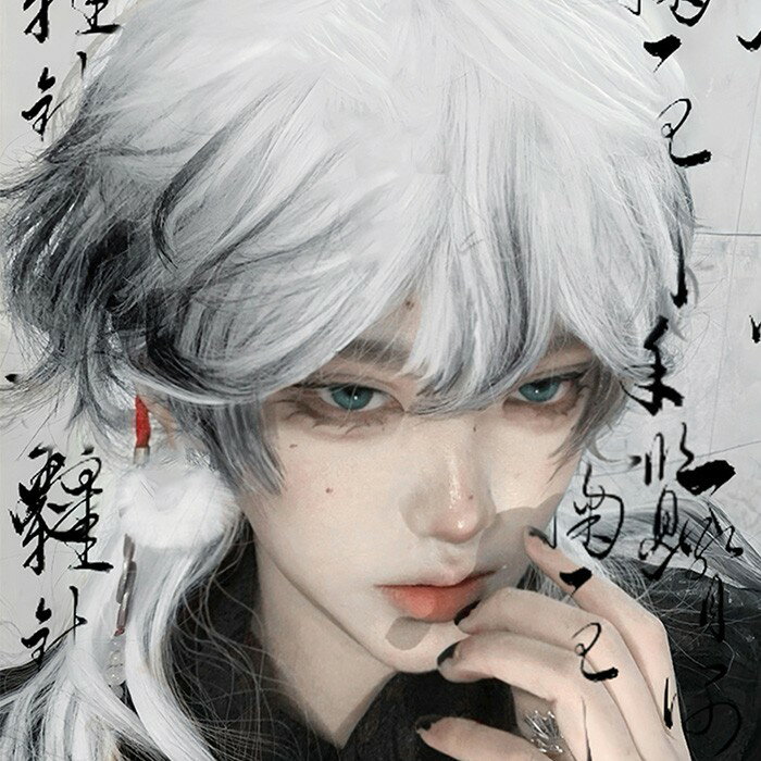 ウィッグ グラデーション 男装 メンズ かつら 自然 フルウィッグ ショートウィッグ ショートヘア コスプレ おしゃれ かっこいい 可愛い ショート 耐熱ウィッグ 小顔効果抜群 コスチューム 仮装 演劇 文化祭 学園祭 ハロウィン イベント 韓国風 de164n1n1zb