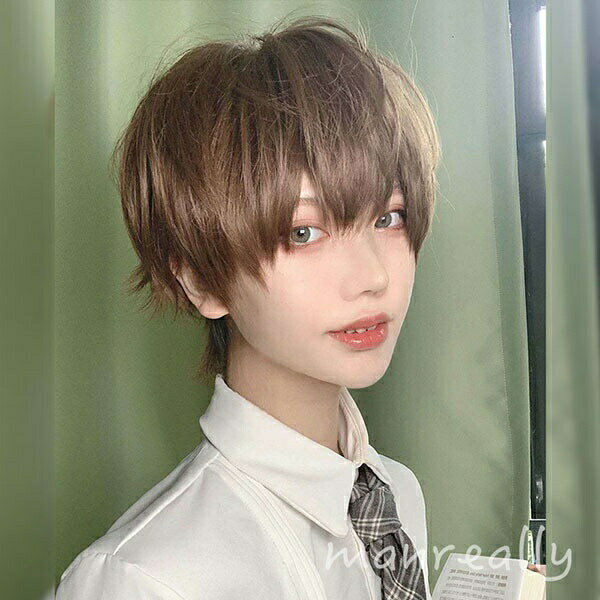 ウィッグ ショート メンズ ショート 短髪 かつら 超自然 フルウィッグ コスプレウ...