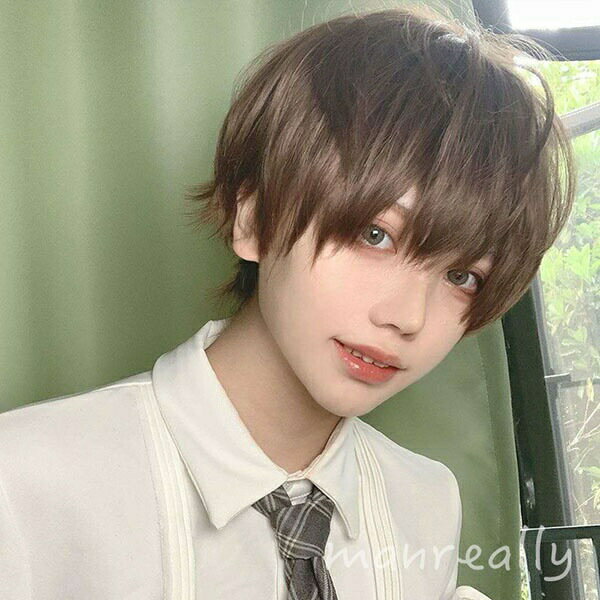 ウィッグ ショート メンズ ショート 短髪 かつら 超自然 フルウィッグ コスプレウ...