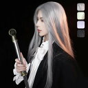 フルウィッグ ロングウィッグ メンズ 長髪 かつら 自然 ロングヘア コスプレ 男装 おしゃれ ナチュラル かっこいい ショート 耐熱ウィッグ ブラック 黒髪 グレー オフホワイト 白髪 小顔効果抜群 コスチューム 文化祭 学園祭 イベント 韓国風
