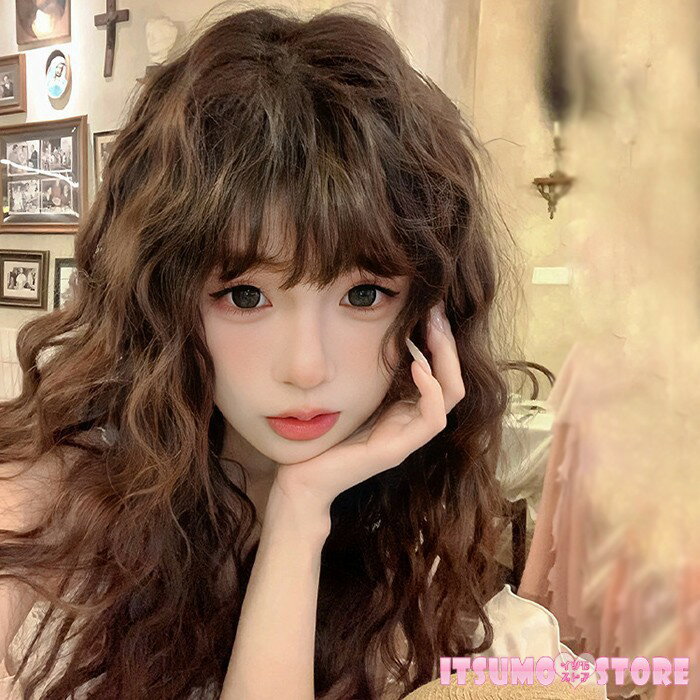 樂天商城 - ウィッグ ロング 前髪ぱっつん 巻き毛 前髪あり フルウィッグ ロングウィッグ 可愛い コスレ ロリータ ゴスロリ 原宿 レディース コスチューム 仮装 大人 おしゃれ 普段使い 日常使い 学園祭 演劇 舞台 学芸会 文化祭 ハロウィン